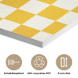 Traditioneel - Patroon - Geel PET vilt klein 837 -closeup_DE
