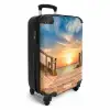 Strand pad bij zonsondergang NBS - Handbagage koffer - Unisex middel -productfoto_3d