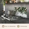 Bloemen - Muur - Rozen - Groen keuken achterwand spatscherm klein -usp_NL