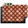 Geometrisch - Bloemen - Kleurrijk Inductie beschemer met haakjes klein 777 -3d
