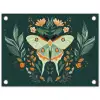 Sierlijk - Vlinder - Groen - Bladeren tuinposter los doek klein -3d