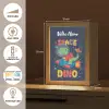 Dino - Raket - Kleurrijk Light Box met kabel (Kinderlampje) klein -USP_FR
