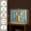Kreeft - Geel - Blauw - Tegels Light Box met batterij (Wandlamp) middel -USP_websiteoverzichtNL