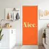 Oranje - Gebroken wit - Nice deurposter klein -sfeer5