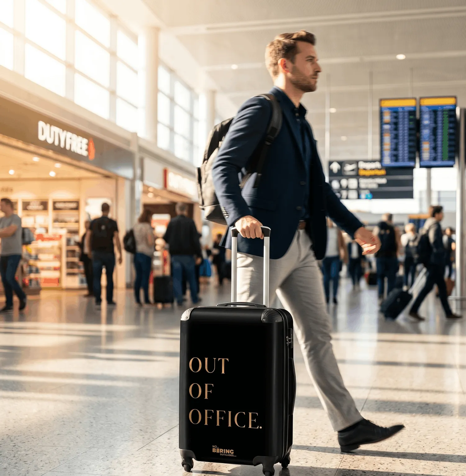 out of office suitcase