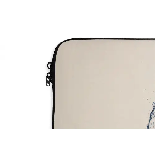 Walvissen - Spetters - Cirkel - Donkerblauw laptophoes neopreen klein -detail