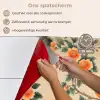 Vogel - Tak - Bloemen - Oranje keuken achterwand spatscherm klein -spatscherm_NL