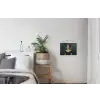Kroon - Roze druipend verf - Portret textielposter latten blank klein -woonkamer