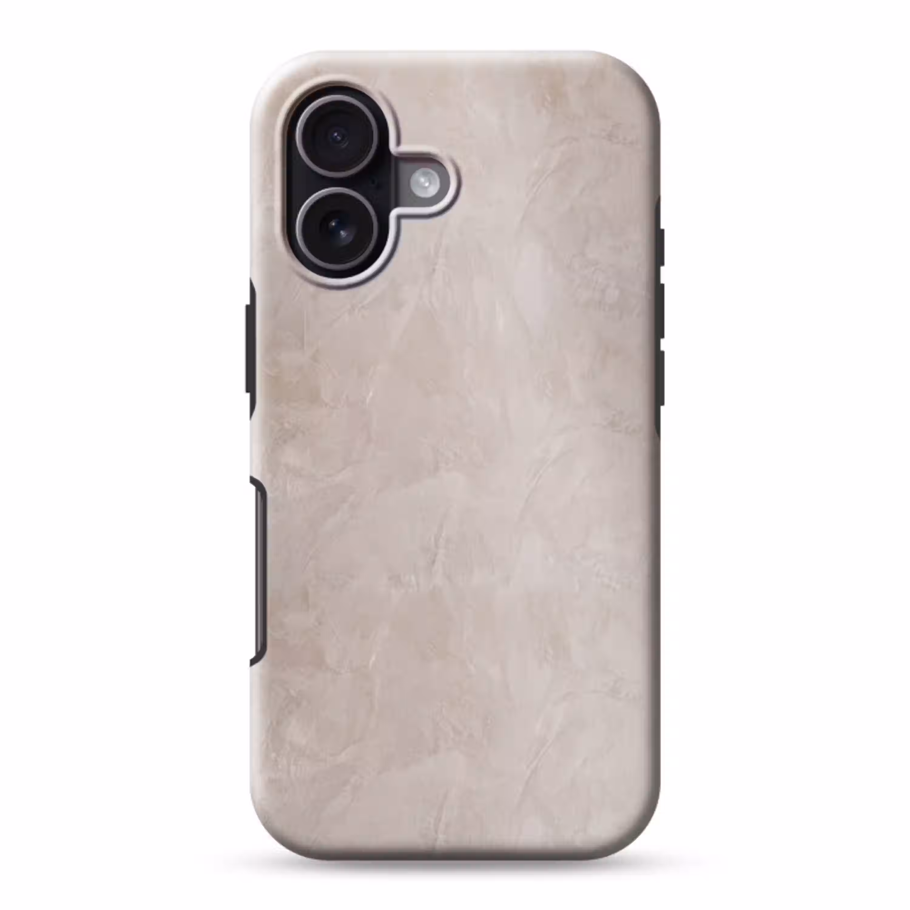 Textuur - Wand - Modern - Beige - Abstract Toughcase MagSafe Apple iPhone 17 klein -3d