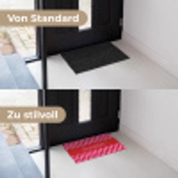 Familie – In – Muster – Geometrisch Deurmat klein -voor-na_DE
