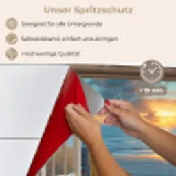 Doorkijk - Strand - Pad - Zonsondergang keuken achterwand spatscherm klein -spatscherm_DE