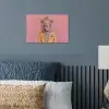 Leeuw - Pak - Geruit - Bril poster papier klein -sfeer2