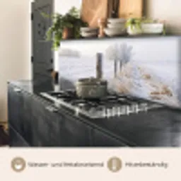 Hek - Sneeuw - Mist - Platteland - Nostalgisch keuken achterwand 2 middel -usp_DE