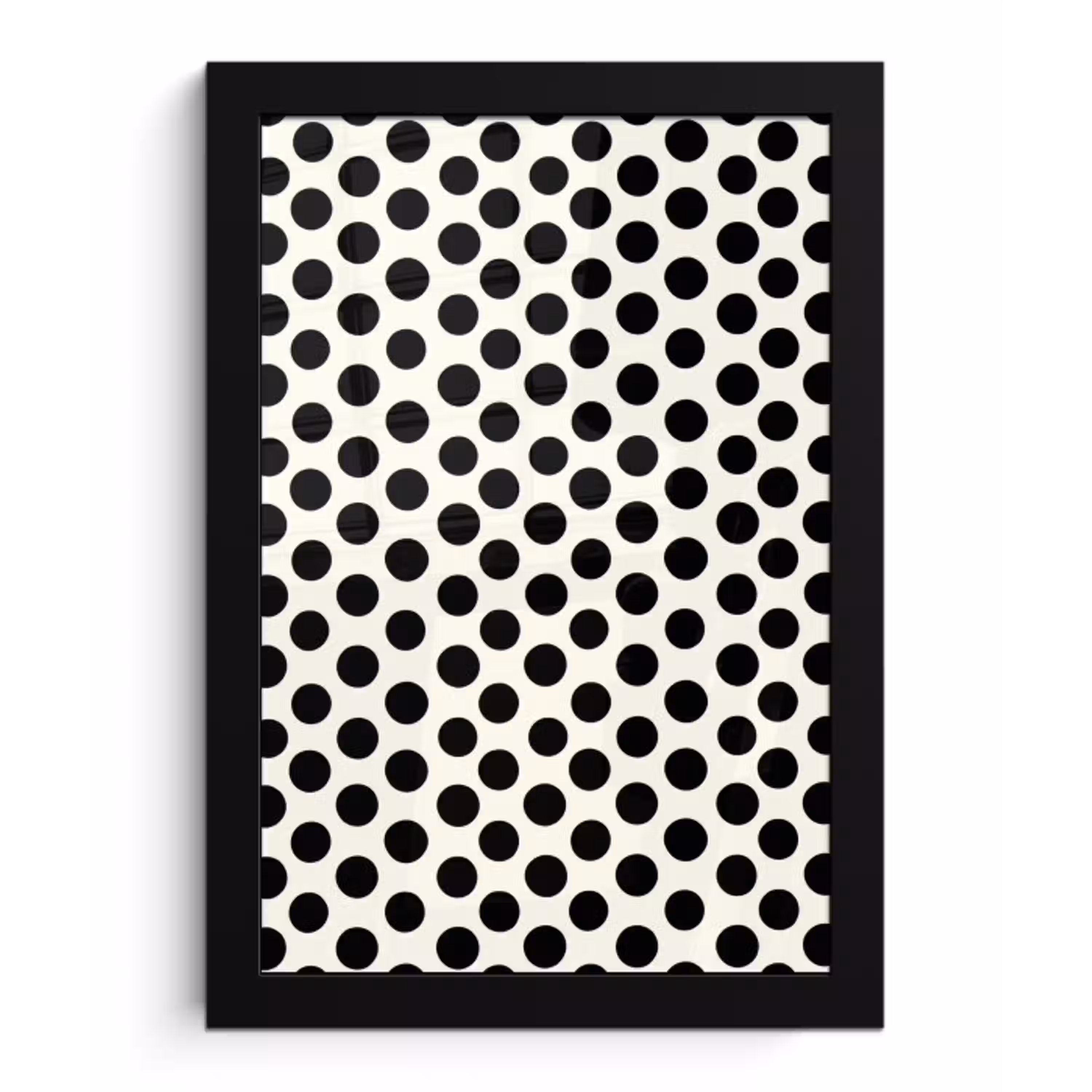 Klassiek - Stippen - Zwart fotolijst zwart zonder passe partout klein 224 -3d