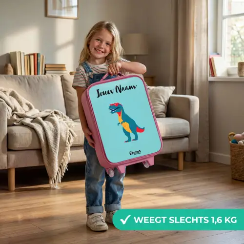 Dino - Dier - Zonnebril Kinderkoffer - Roze klein -sfeer2_NL