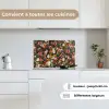 Bloemen - Vlinder - Design - Kunst - Abstract - Schilderij - Oude meesters keuken achterwand spatscherm klein -sfeer4_FR