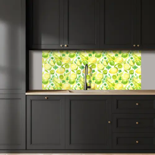 Citroen - Geel - Limoen - Groen keuken achterwand 2 middel 871 -sfeer1