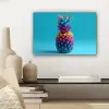 Ananas - Regenboog - Blauw - Popart canvas 2cm klein -sfeer6