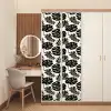 Modern - Monstera - Zwart deurposter klein 289 -sfeer3