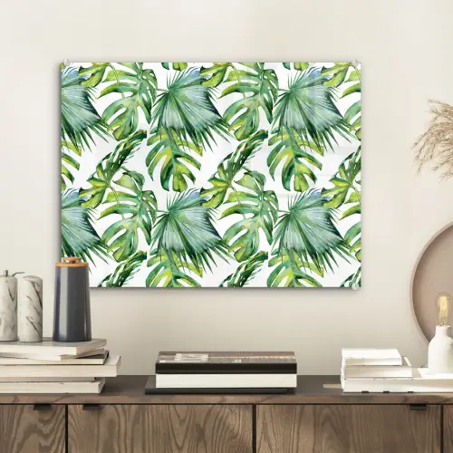 Inductie beschermer - Tropical - Bladeren - Jungle - Inductie mat plexiglas 5mm klein -sfeer1
