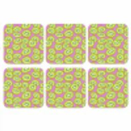 Kiwi - Speels - Groen onderzetter kurk middel 366 -3d