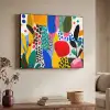 Stippen - Vormen - Modern - Kleuren Textielframe - compleet frame klein -sfeer3