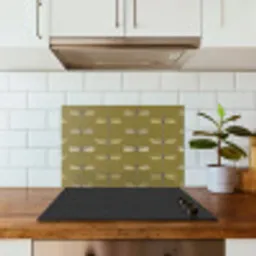 Libellen - Patroon - Groen keuken achterwand spatscherm klein 900 -sfeer2