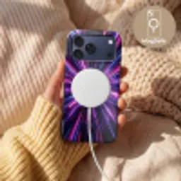 Lichtsnelheid - Ruimte - Roze - Paars Toughcase MagSafe Apple iPhone 17 Pro Max klein -USP_MagsafeV