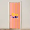 Verticaal - Strepen - Oranje - Ciao bella deurposter klein -3d_beige
