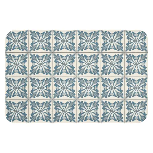 Dessin - Tegel - Blauw Badmat klein 997 -3d