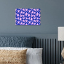 Modern - Sterren - Blauw poster papier klein 62 -sfeer2