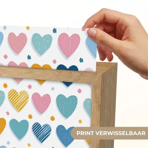 Hartjes - Pastel - Patroon Light Box met kabel (Kinderlampje) klein -USP_websiteprintNL