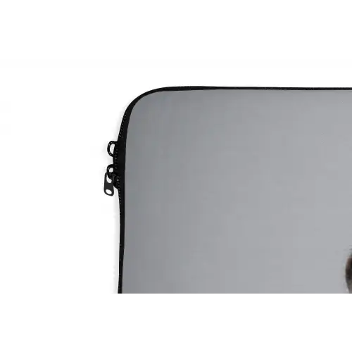 Chimpansee - Badeend - Grijs laptophoes neopreen klein -detail