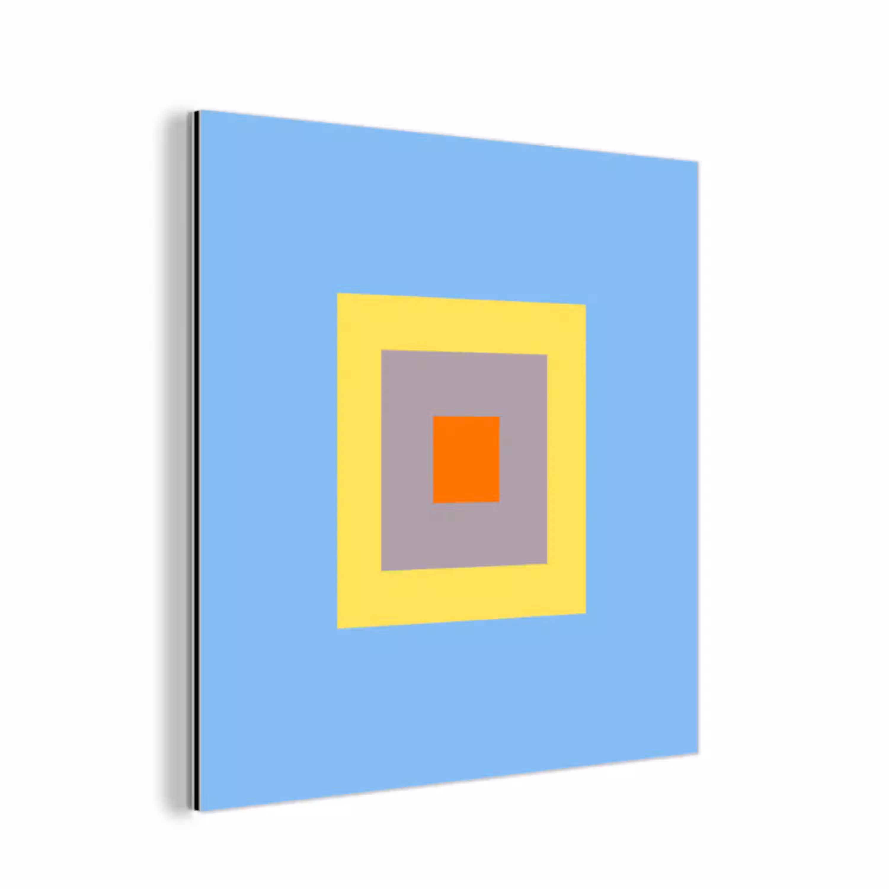 Abstract - Geometrisch - Kleurrijk - Modern - Vormen aluminium wit klein -3d