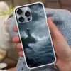Rotsen - Vuurtoren - Golven - Klliffen Hoesje iPhone 16 Pro Max met koord klein -sfeer3