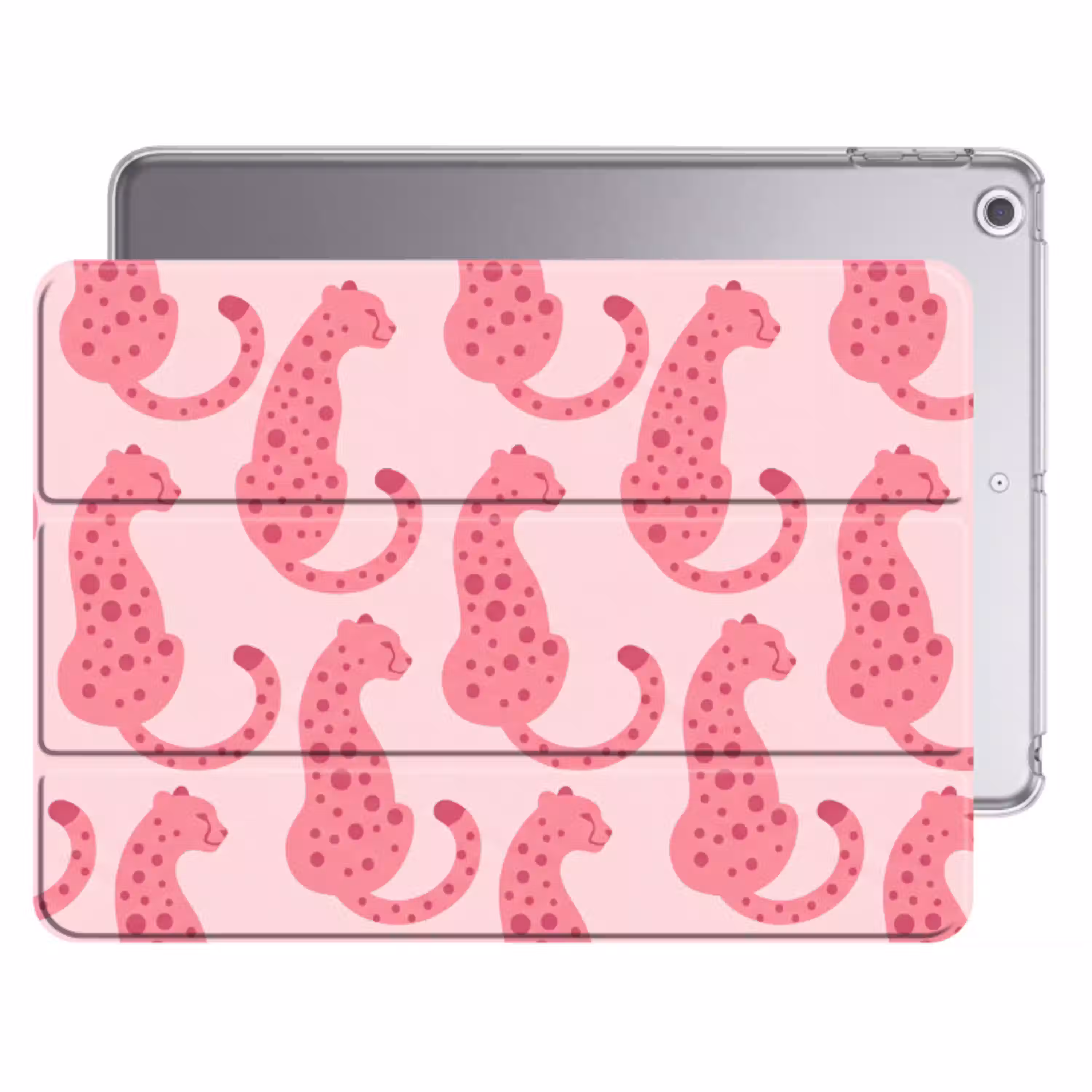 Kat - Gevlekt - Dieren - Patroon - Roze Apple iPad 2017 middel -threedimensional_3d_global