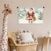 Kerstman- Winter - Sneeuw - Wit - Rood Wandkleed katoen klein -wsfeer5_kind