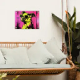 Hond - Zonnebril - Roze - Art tuinposter los doek klein -sfeer7