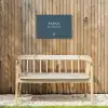 Papa's Schuur met Hart Tuinposter op houten frame 2 cm dik klein -sfeer4