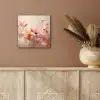 Bloemen - Watercolor - Roze - Abstract - Kunst aluminium wit klein -sfeer4