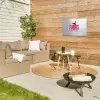 Catch flights not feelings - Vliegtuig - Roze Tuinposter op houten frame 2 cm dik klein -sfeer2