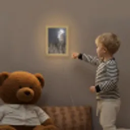 Kerkuil - Maan - Nacht Light Box met kabel (Kinderlampje) klein -sfeer4a_kind