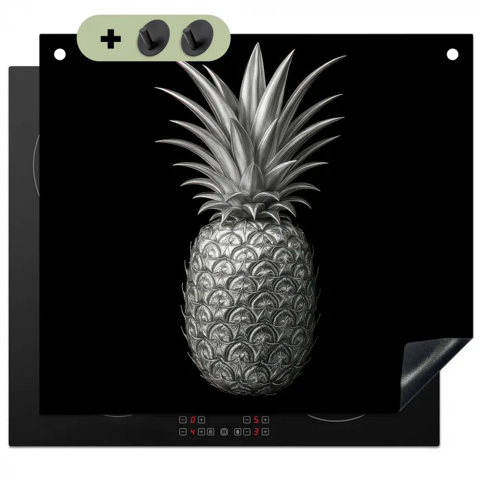 Ananas - Gedetailleerd - Bladeren Inductie beschemer met haakjes middel -3d