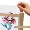 Zeemeermin - Roze - Luchtbellen Light Box met kabel (Kinderlampje) klein -USP_websiteprintNL