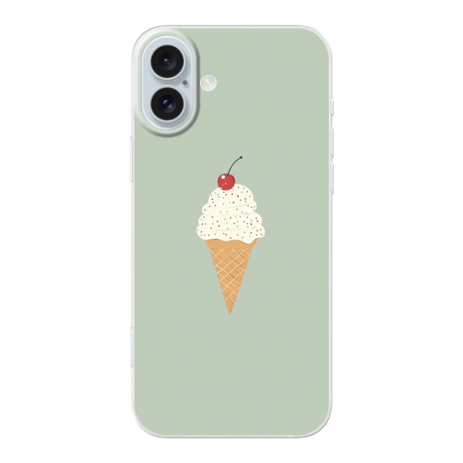 Illustratie - Ijsje - Spikkels - Kers Apple iPhone 16 Plus klein -3d