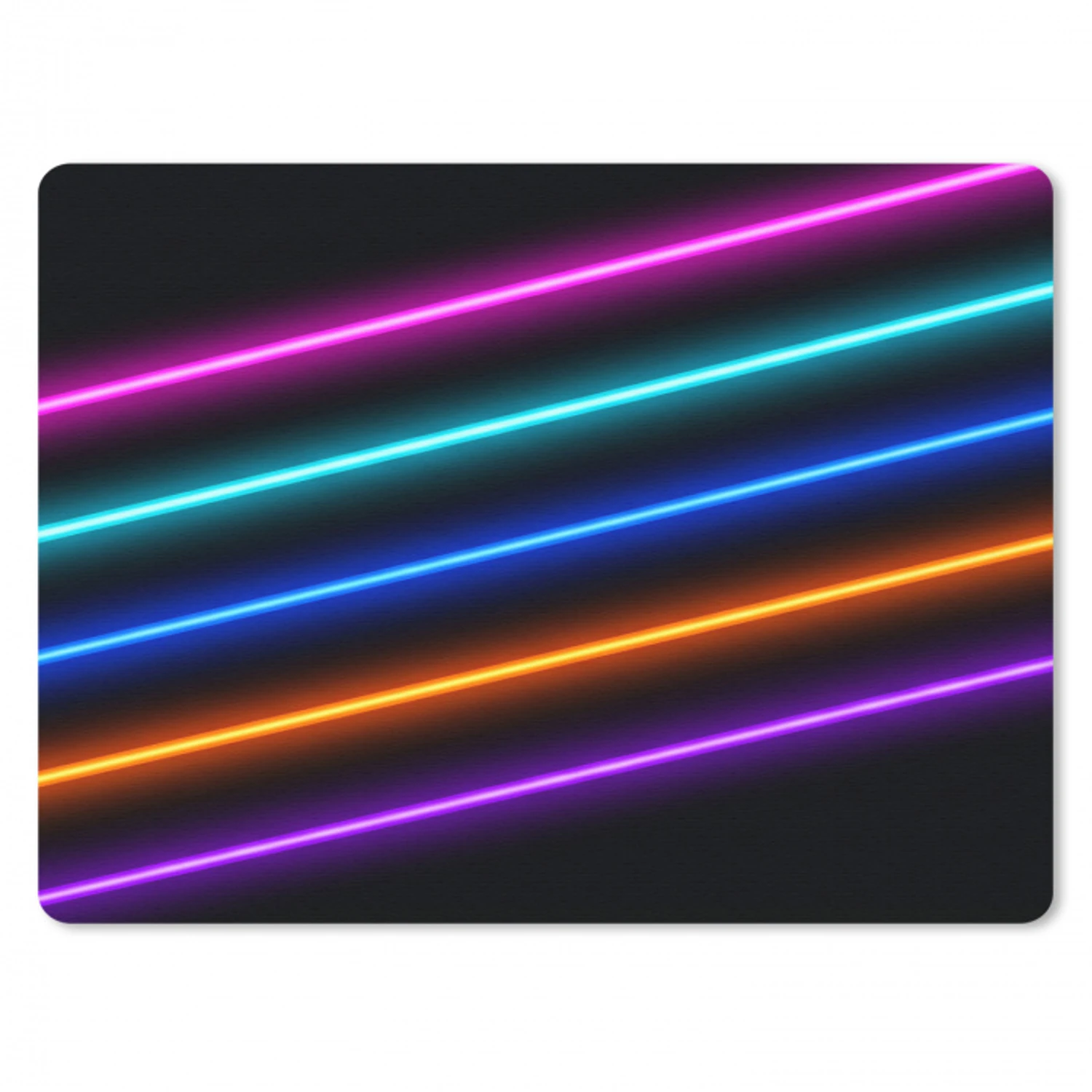 Esthetiek - Retro - Neon muismat rubber klein -3d
