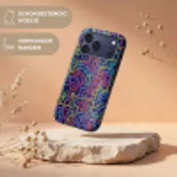 Retro - Abstract - Neon Toughcase MagSafe Apple iPhone 17 Pro Max klein -USP_RandenV_NL