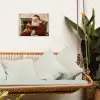 Kerst - Kerstman - Winter - Open Haard tuinposter los doek klein -sfeer7