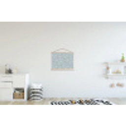 Klassiek - Bloemen - Blauw textielposter latten blank klein 122 -kinderkamer