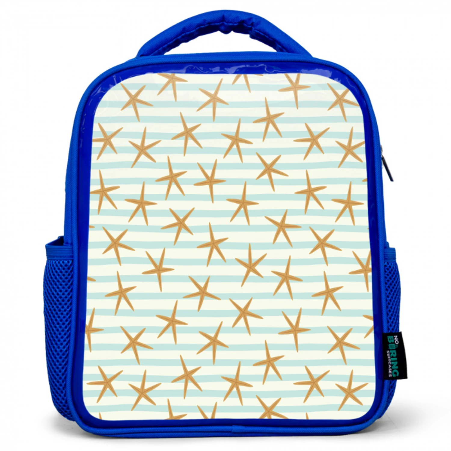 Zee - Ster - Strepen - Blauw Kinderrugzak - Blauw middel 862 -3d